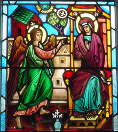Photo of the Holy Annunciation Stained Glass Window